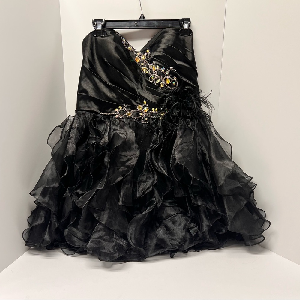 Alyce Paris Shimmering Black Homecoming Dress